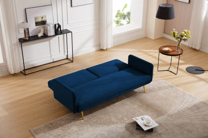 Aksominė sofa lova "Stella" Mėlyna, Pilka, Rožinis, Ruda, Žalias