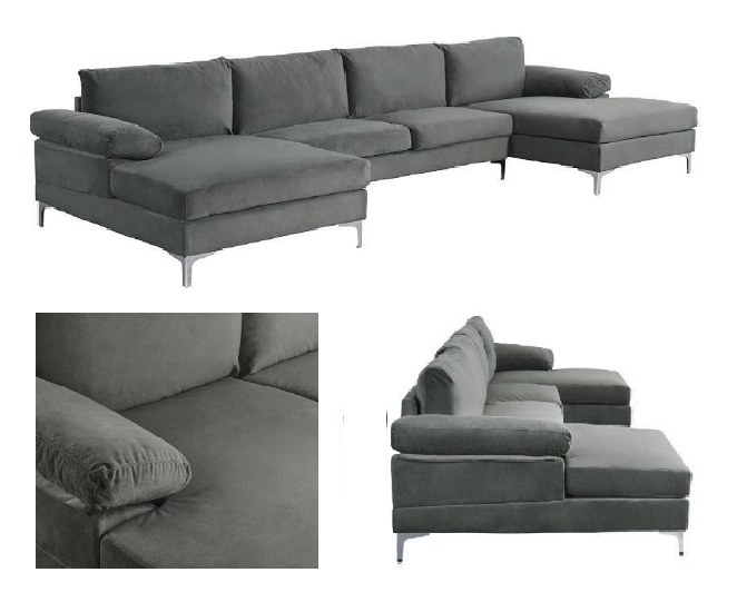 Aksominė kampinė sofa “Agapito”